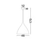 Suspension SYNTOPIA 3X12W LED E27 Blanc  9695296