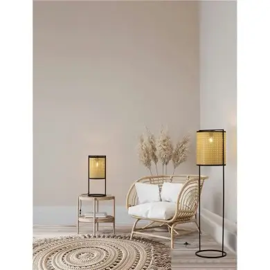 Lampe ERTO 12W LED E27 Naturel, noir NOVA LUCE 9001118