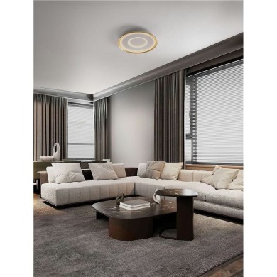 Plafonnier FIGIN 40W LED Or  9248179