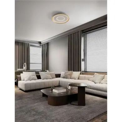 Plafonnier FIGIN 40W LED Or NOVA LUCE 9248179