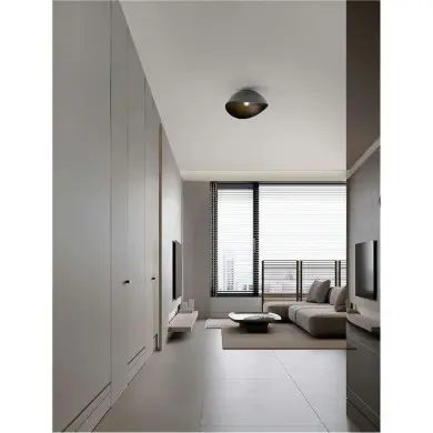Plafonnier OPSI 12W LED E27 Noir H24 NOVA LUCE 9695299