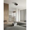 Plafonnier OPSI 12W LED E27 Noir H20  9695304