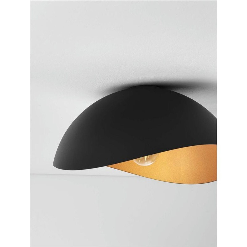 Plafonnier OPSI 12W LED E27 Noir, or H20 NL_9695302 9695302 Plafonnier OPSI 12W LED E27 Noir, or H20 9695302