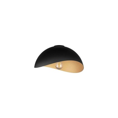 Plafonnier OPSI 12W LED E27 Noir, or H15  9695305