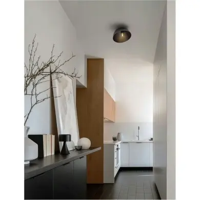 Plafonnier GEA 12W LED E27 Noir H19 NOVA LUCE 9695316