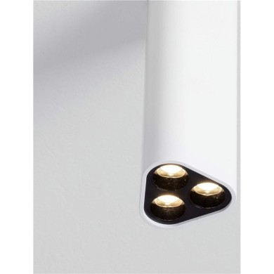 Plafonnier ETHO 6W LED Blanc, noir H15  9695102