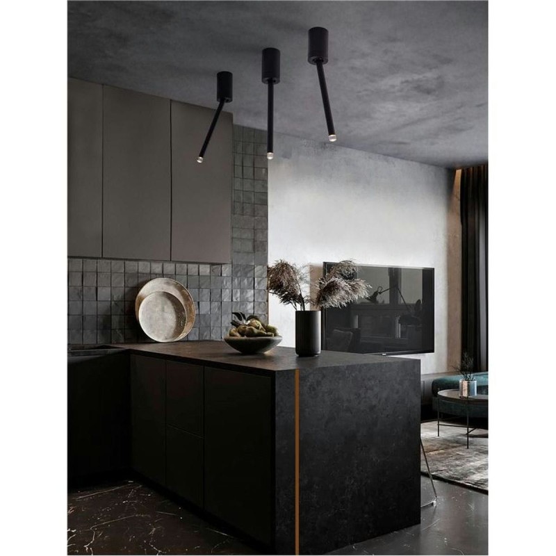 Plafonnier ORNOS 4W LED Noir H29,5 NL_9232139 9232139 Plafonnier ORNOS 4W LED Noir H29,5 9232139