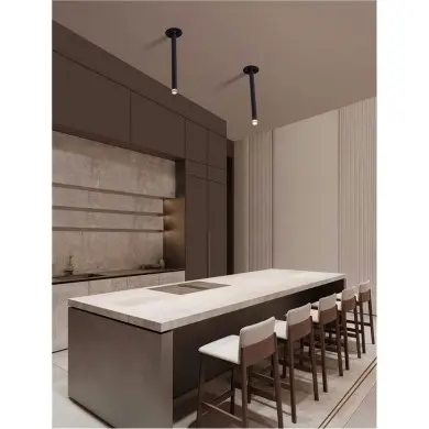 Plafonnier STILVI 4W LED Noir H24 NOVA LUCE 9232145