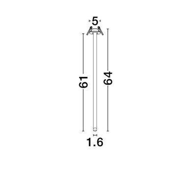 Plafonnier STILVI 4W LED Blanc H64  9232148