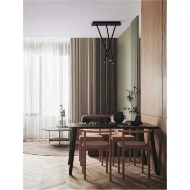 Plafonnier STILVI 8W LED Noir NOVA LUCE 9232154