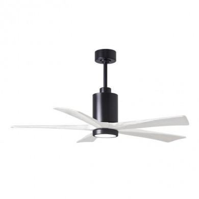 Ventilateur plafond avec lumière Patricia 132cm Noir Blanc ATLAS FAN PA5-BK-MWH-52