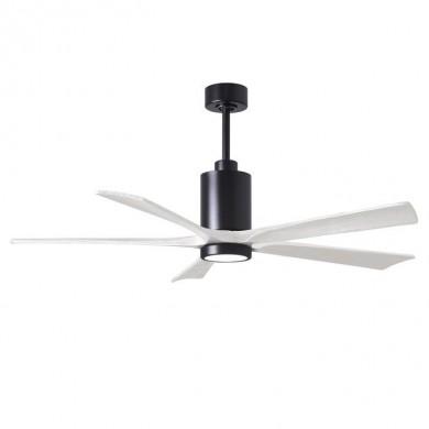 Ventilateur Plafond avec lampe Patricia 152cm Noir Blanc ATLAS FAN PA5-BK-MWH-60