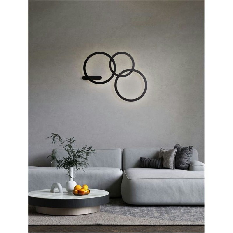 Applique LYB 27W LED Noir Double attache  9980578