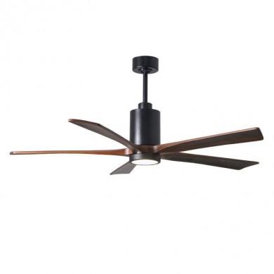 Ventilateur Destratificateur avec lampe Patricia 152cm Noir Noyer ATLAS FAN PA5-BK-WA-60