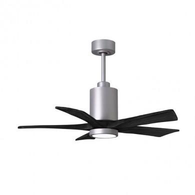 Ventilateur Plafond avec lumiere Patricia 106cm Chromé Noir ATLAS FAN PA5-BN-BK-42