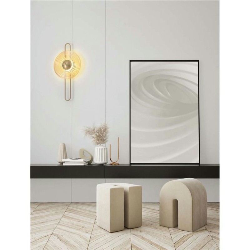 Applique NOUS 9W LED Or brossé, ambre  9236397