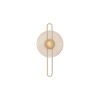 Applique NOUS 9W LED Or brossé, ambre  9236397