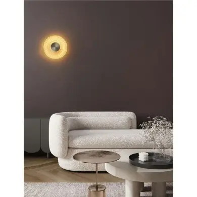 Applique NOUS 8W LED Or brossé, ambre NOVA LUCE 9236398
