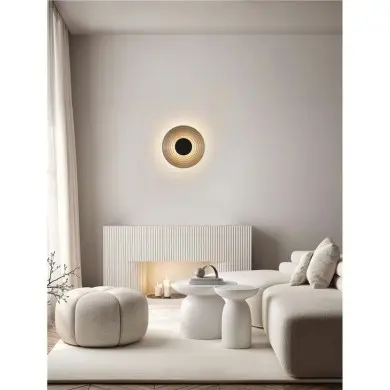 Applique NOUS 8W LED Nickel noir, fumé NOVA LUCE 9236498