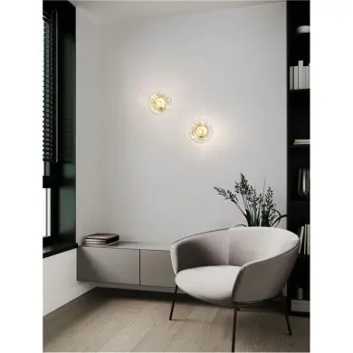 Applique KING 5W LED G9 Laiton doré antique H12 NOVA LUCE 9006033