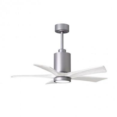 Ventilateur Plafonnier avec lumiere Patricia 106cm Chromé Blanc ATLAS FAN PA5-BN-MWH-42