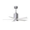 Ventilateur Plafonnier avec lumiere Patricia 106cm Chromé Blanc ATLAS FAN PA5-BN-MWH-42