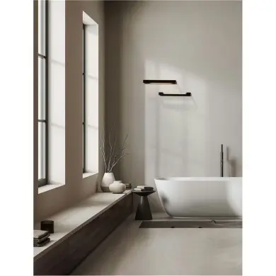 Applique Salle de bain ARGA 12W LED Noir NOVA LUCE 9030703