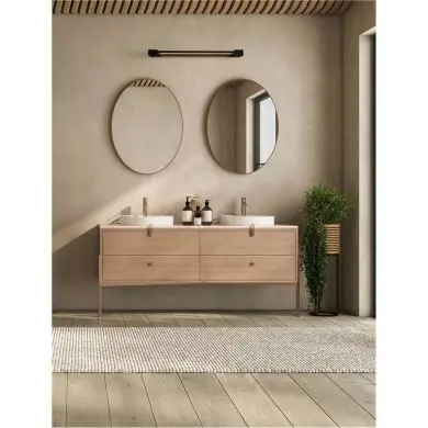 Applique Salle de bain ARGA 17W LED Noir NOVA LUCE 9030705