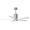 Ventilateur plafond avec lumière Patricia 132cm Chromé Blanc ATLAS FAN PA5-BN-MWH-52