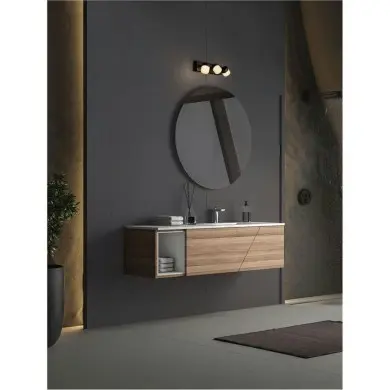 Applique Salle de bain TEKO 17W LED Noir NOVA LUCE 9701623