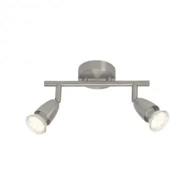 Plafonnier AMALFI LED 2x3W GU10 ACIER BRILLIANT G21513/13