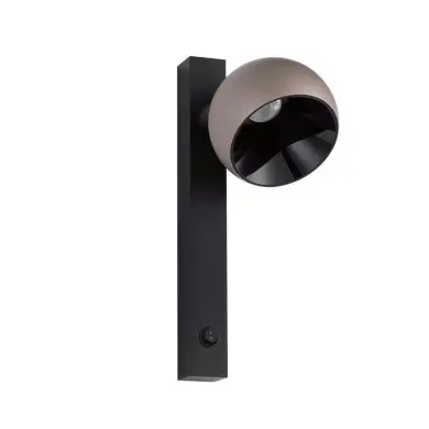 Applique LUSA 10W LED Or champagne, noir NOVA LUCE 9088120