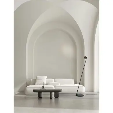 Lampadaire LUSA 6W LED Or champagne, noir NOVA LUCE 9088124