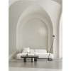 Lampadaire LUSA 6W LED Or champagne, noir  9088124