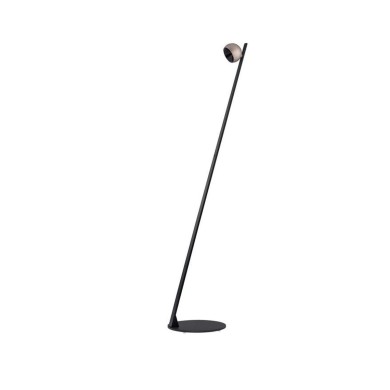 Lampadaire LUSA 6W LED Or champagne, noir  9088124