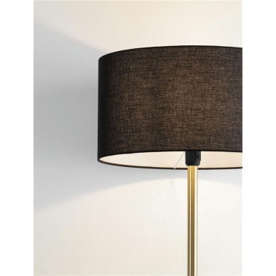 Lampadaire SIBNIA 12W LED E27 Noir, or  9695333