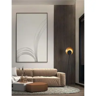 Lampadaire KITRO 12W LED Noir, or  9011320