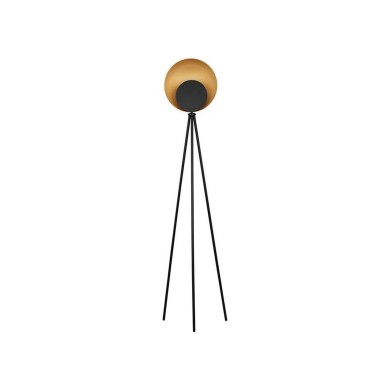 Lampadaire KITRO 12W LED Noir, or  9011320