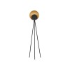 Lampadaire KITRO 12W LED Noir, or  9011320