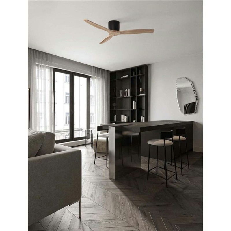 Ventilateur NINEMIA -W - Noir, bois naturel NL_9952370 9952370 Ventilateur NINEMIA -W - Noir, bois naturel 9952370