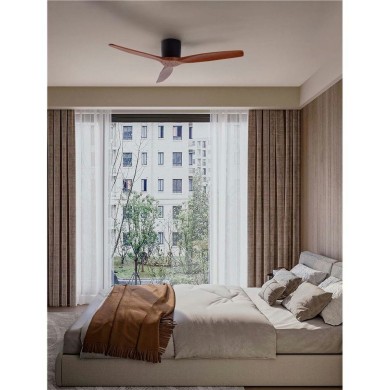Ventilateur NINEMIA -W - Noir, bois sombre  9952373