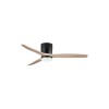 Ventilateur ALOA 18W LED Noir, bois naturel  9952371