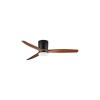 Ventilateur ALOA 18W LED Noir, bois sombre  9952374
