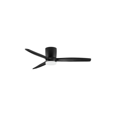 Ventilateur ALOA 18W LED Noir, bois noir  9952372