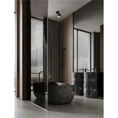 Plafonnier Salle de bain ALMA 10W LED GU10 Noir  9011313