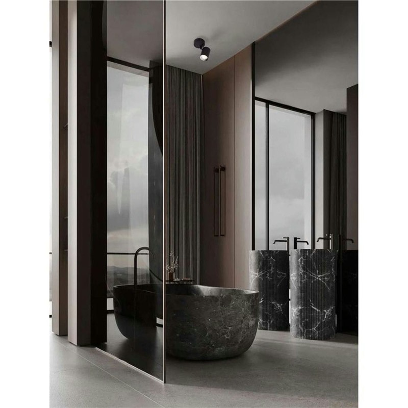 Plafonnier Salle de bain ALMA 10W LED GU10 Noir  9011313