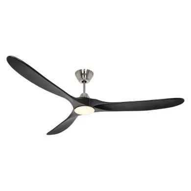 Ventilateur Plafond LED Genuino 180cm Chrome Noir CASAFAN 318061
