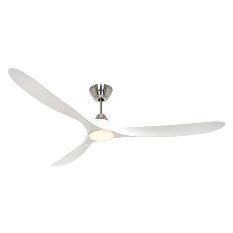 Ventilateur Plafond LED Genuino 180cm Chrome Blanc CAS_318062 318062 Ventilateur Plafond LED Genuino 180cm Chrome Blanc CASAFAN 318062