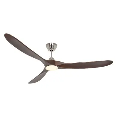 Ventilateur Plafond LED Genuino 180cm Chrome Noyer CASAFAN 318063