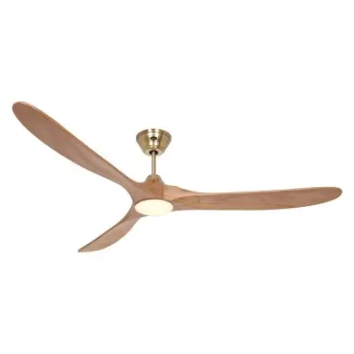 Ventilateur Plafond LED Genuino 180cm Laiton Chêne CASAFAN 318065